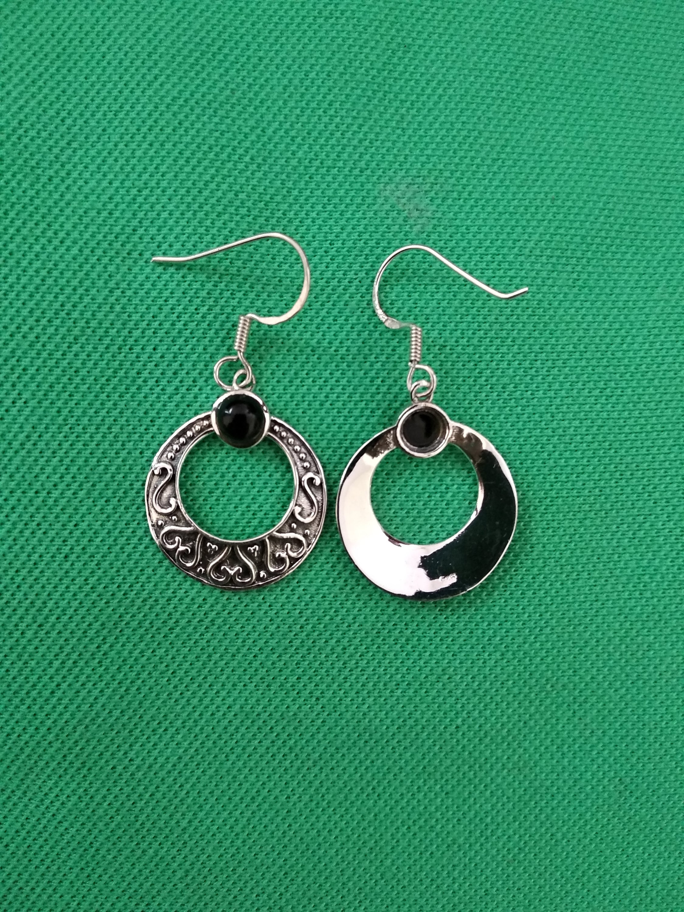 Black Onyx Earring Sterling Silver Earring Onyx Silver Earring Etsy