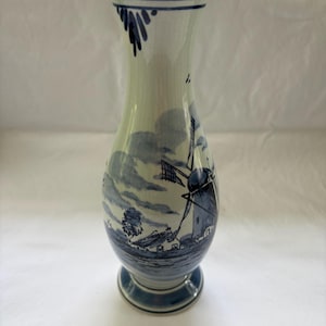 Hand Painted Delft Vase