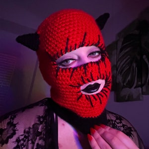 Devil Horn Ski Mask