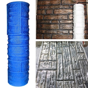 SBC Concrete Texture Roller Stamp-Random Brick Wall Stone