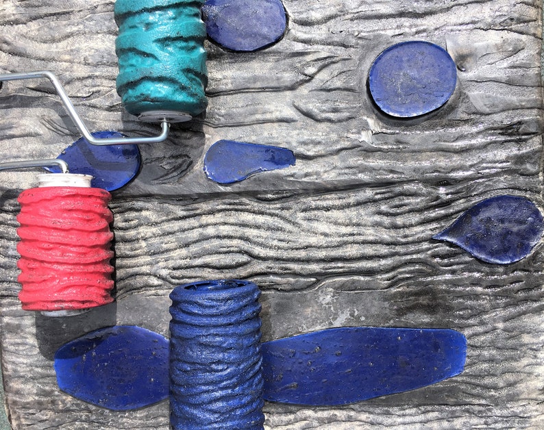 Concrete Texture Rollers the Original Tree Bark Roller Set Includes 3