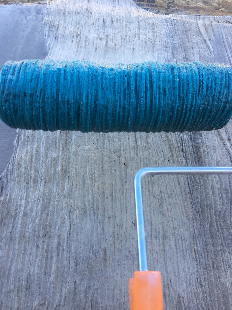 Concrete Texture Rollers Medium Wood Grain Concrete Texture Roller Etsy