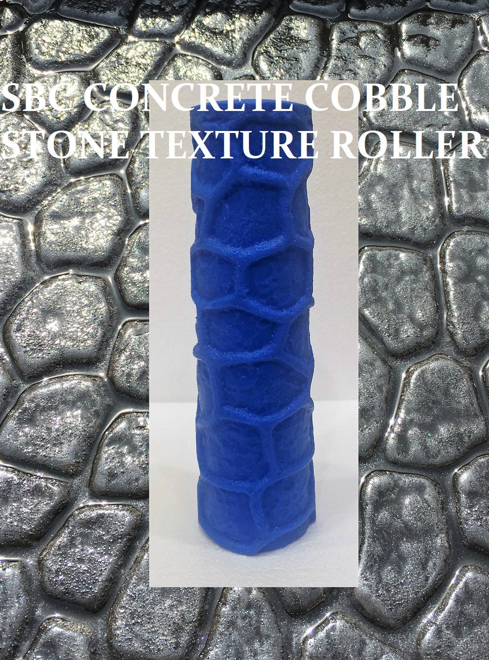 Concrete Stone Texture Roller Cobble Stone Roller Etsy Canada