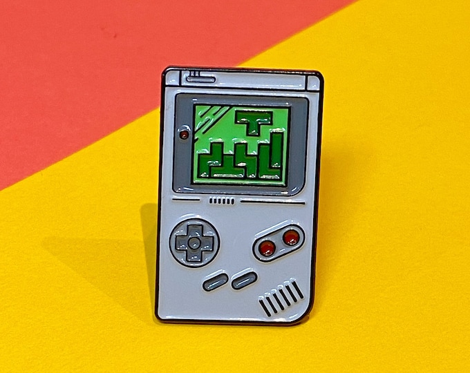 Retro Gameboy Enamel Pin, Nostalgic Gamer Gift