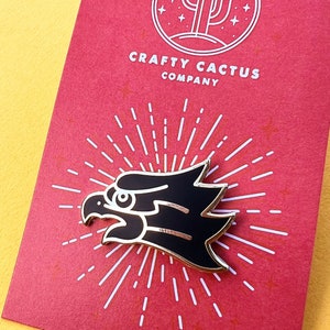 Eagle Hard enamel pin badge, inspired by American Tattoo art...