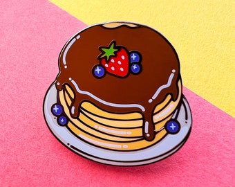 Badge Pin en émail dur Crêpes au chocolat, pour les Chocoholics !!!