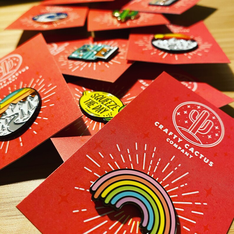Personalised Enamel Pin Subscription box for 6 months | Etsy