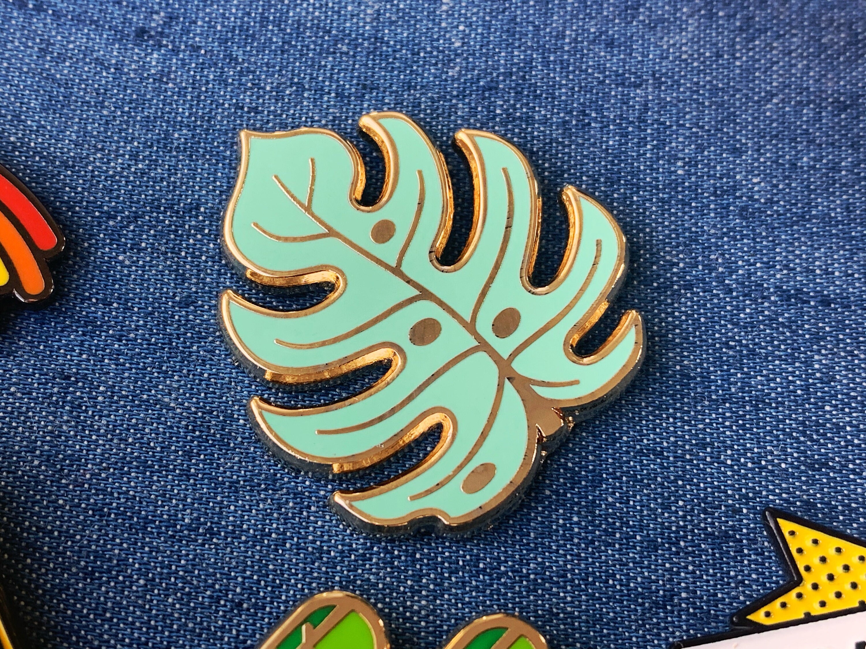 Pastel Hard Enamel Pin Monstera Leaf a Great Gift for Any - Etsy