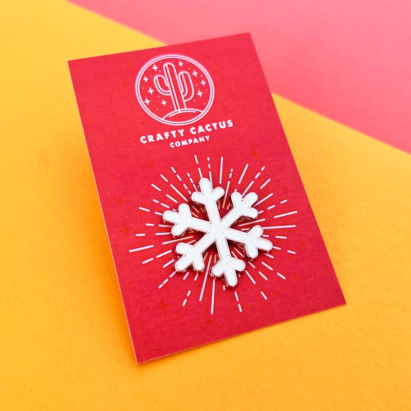 Snowflake Brooch Pin - Etsy