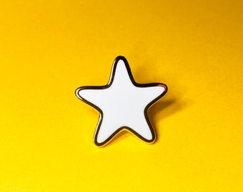 White Star Hard Enamel pin badge, a great gift to show your love....