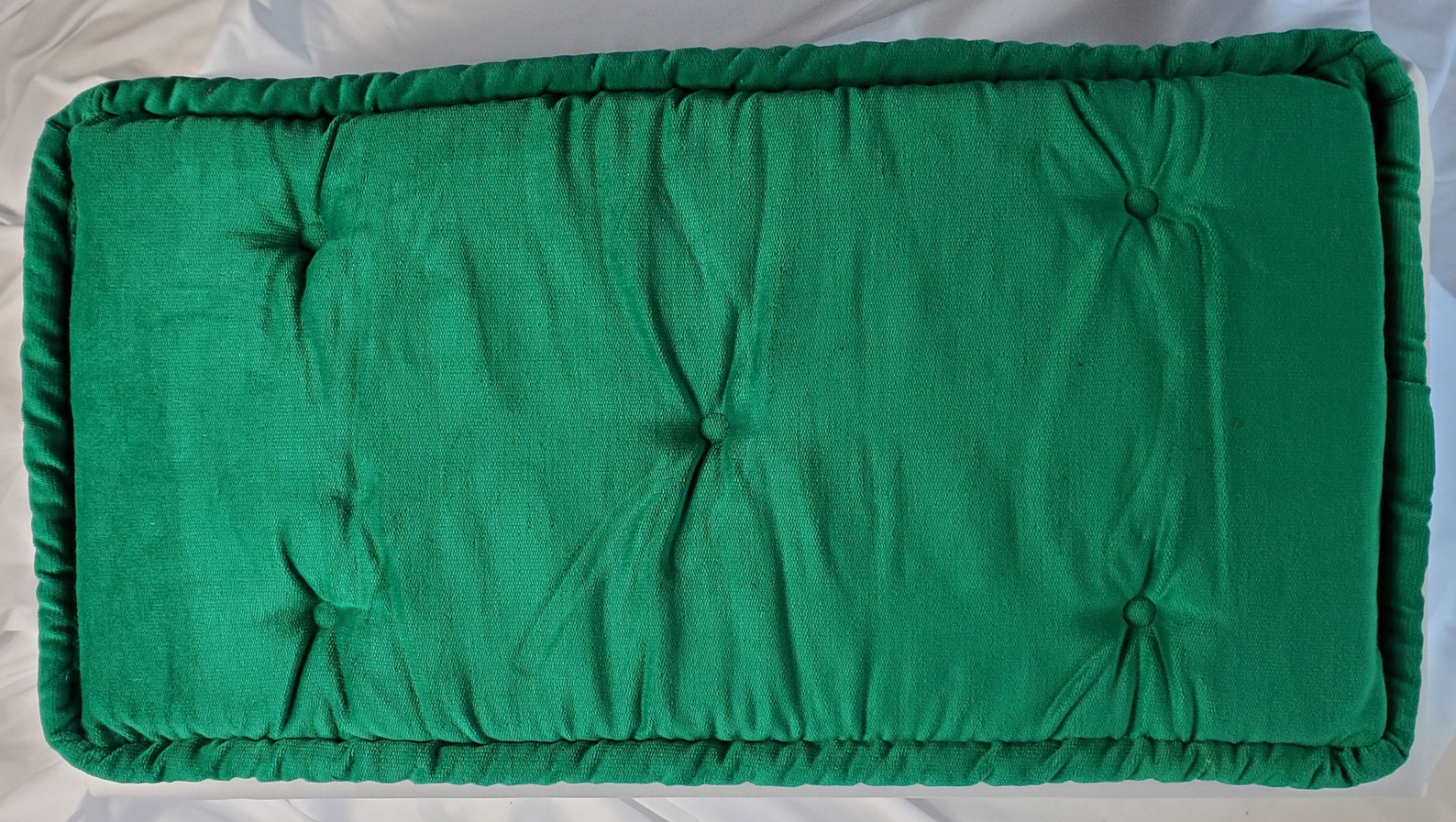 Piano Bench Cushion Emerald Green Tufted Style 25 X 123/4 X 1 Same Day