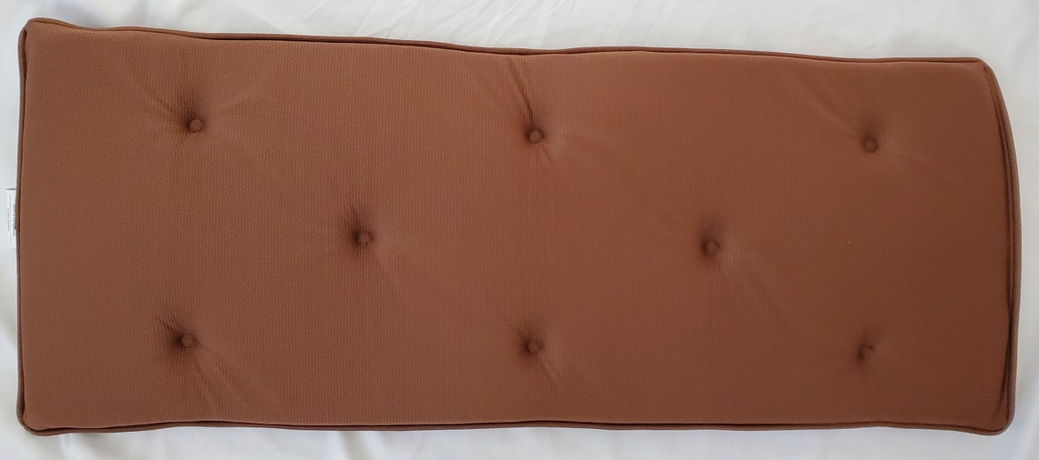Chestnut Brown Tufted Piano Bench Cushion 141/2 x Etsy