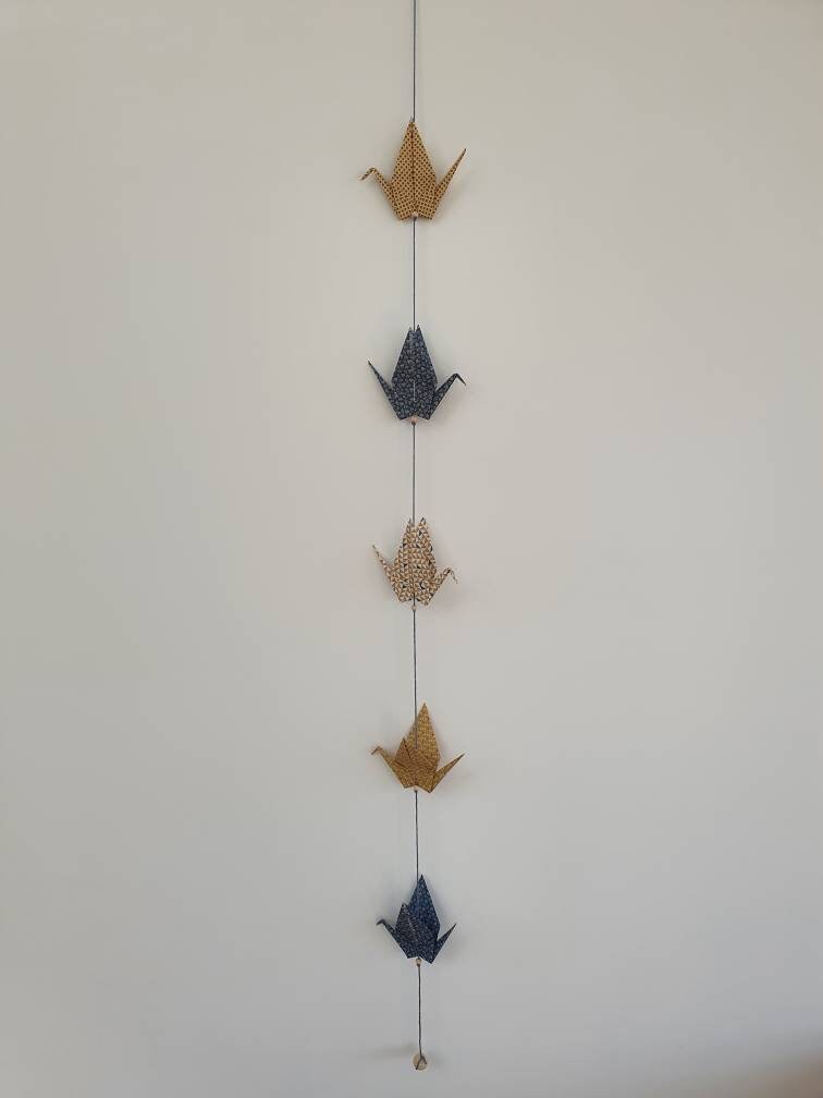 Guirlande de Grues Origami Fait Main