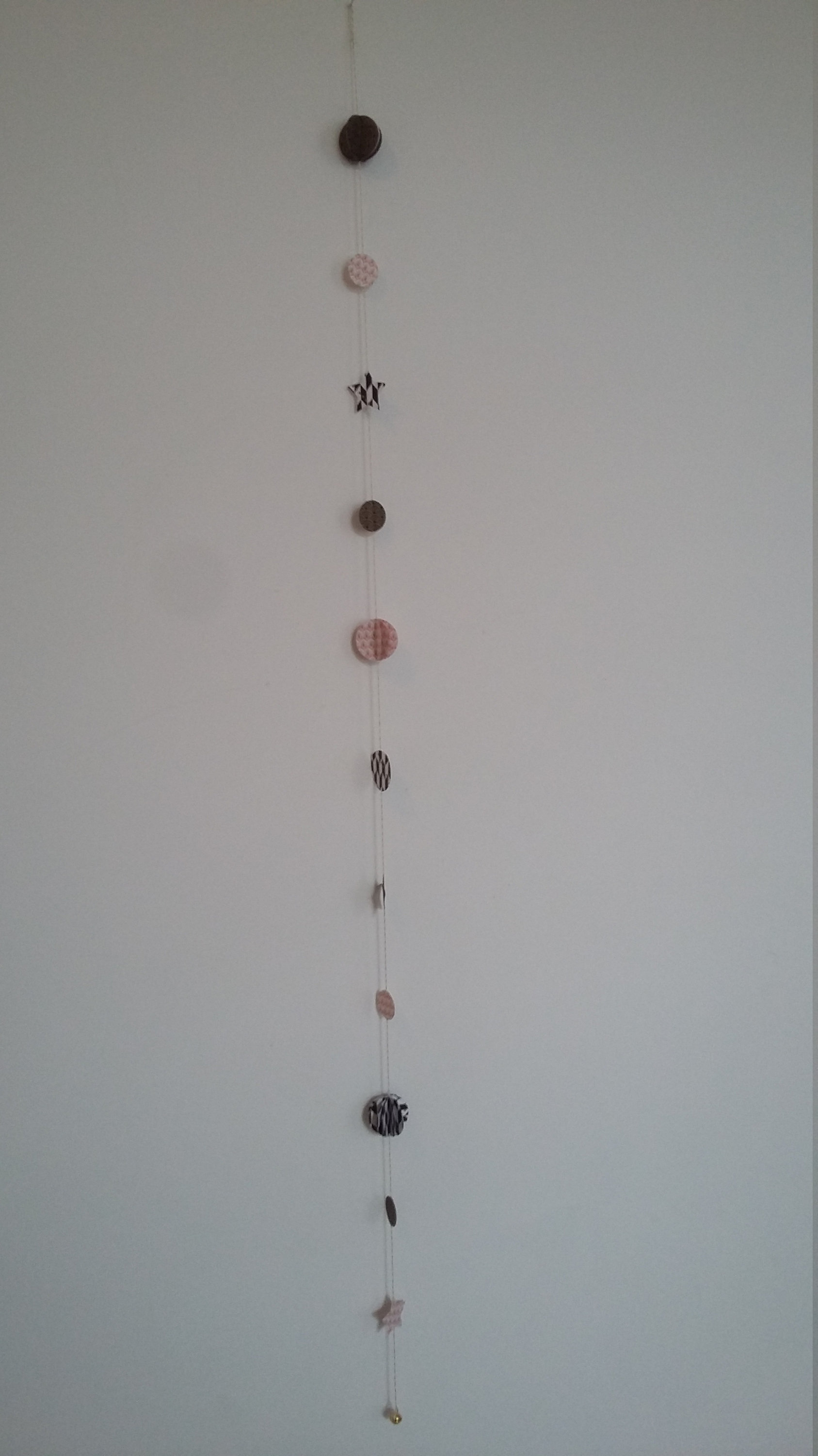 Guirlande de Ronds et d'étoiles Fait Main