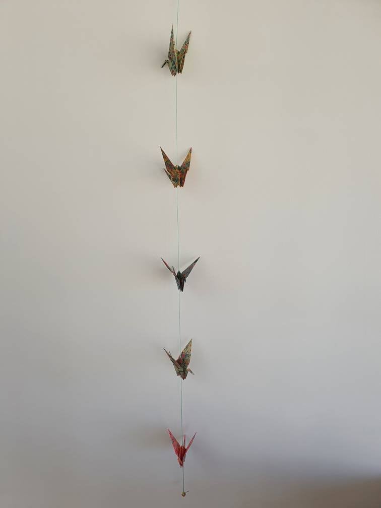 Guirlande de Grues Origami Fait Main