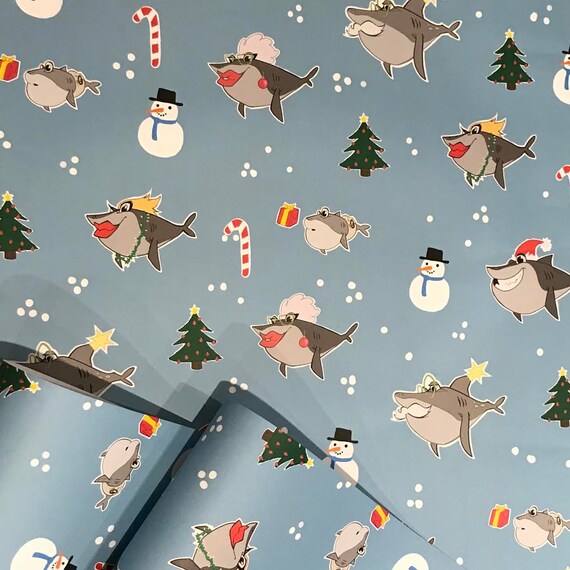 shark wrapping paper