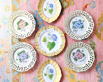 Vintage Mix and Match Andrea by Sadek Floral Plate Wall : Choose