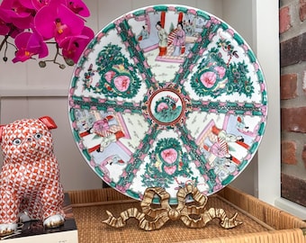ONE Vintage 14.25" Famille Rose Medallion Charger