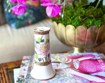 Vintage 5" Nippon Hand Painted Floral Hat Pin Holder