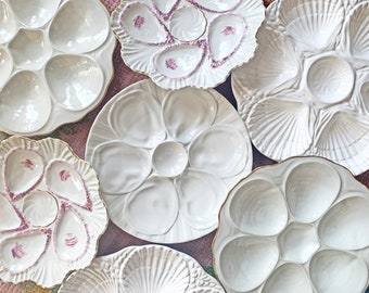 VINTAGE ORFINOX ART POTTERY OYSTER PLATE TEXTURED ALSACE FRANCE EX COND VINTAGE ORFINOX ART POTTERY OYSTER PLATE TEXTURED ALSACE FRANCE EX COND