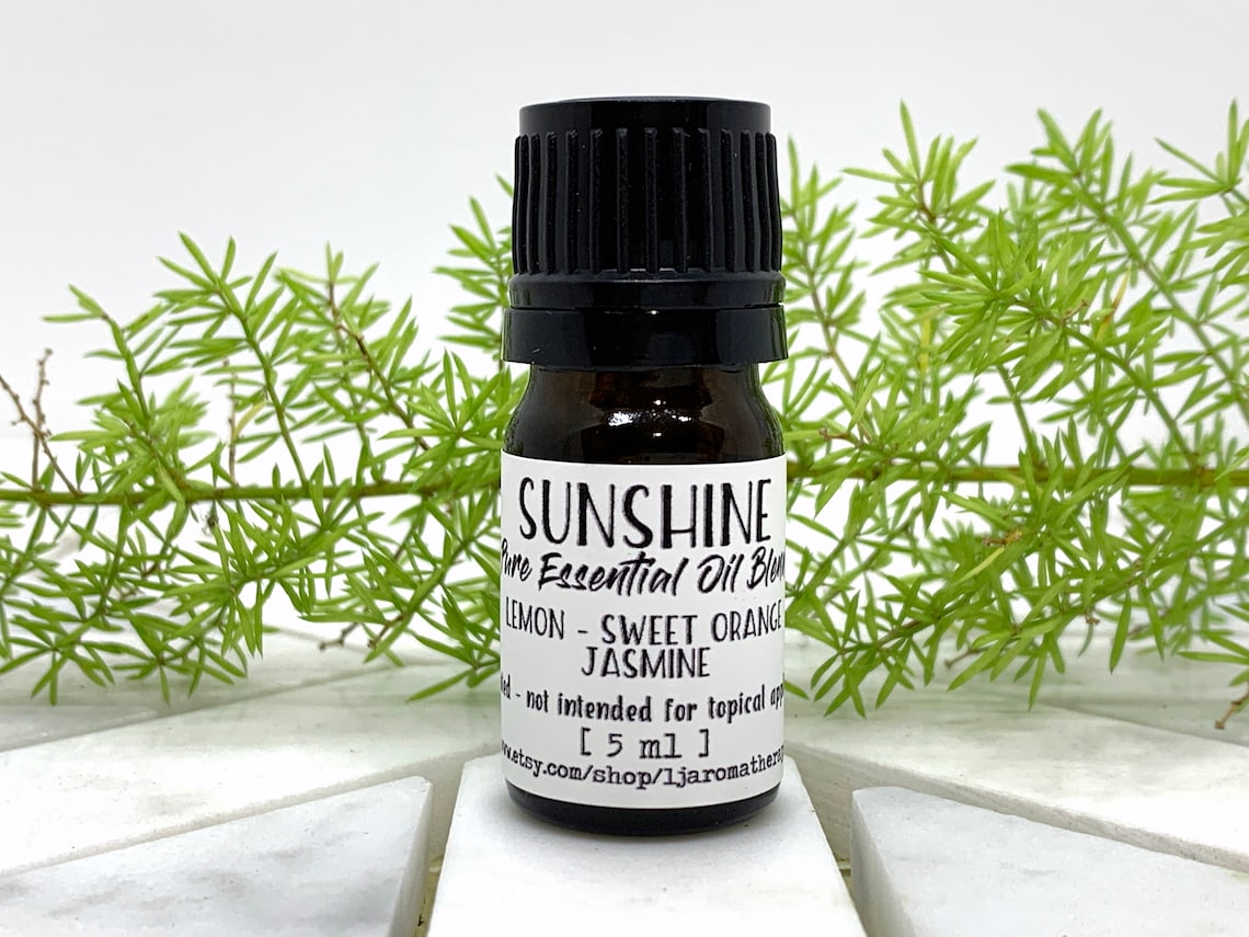 Sunshine 5ml Pure Essential Oil Custom Blend Lemon Sweet Etsy