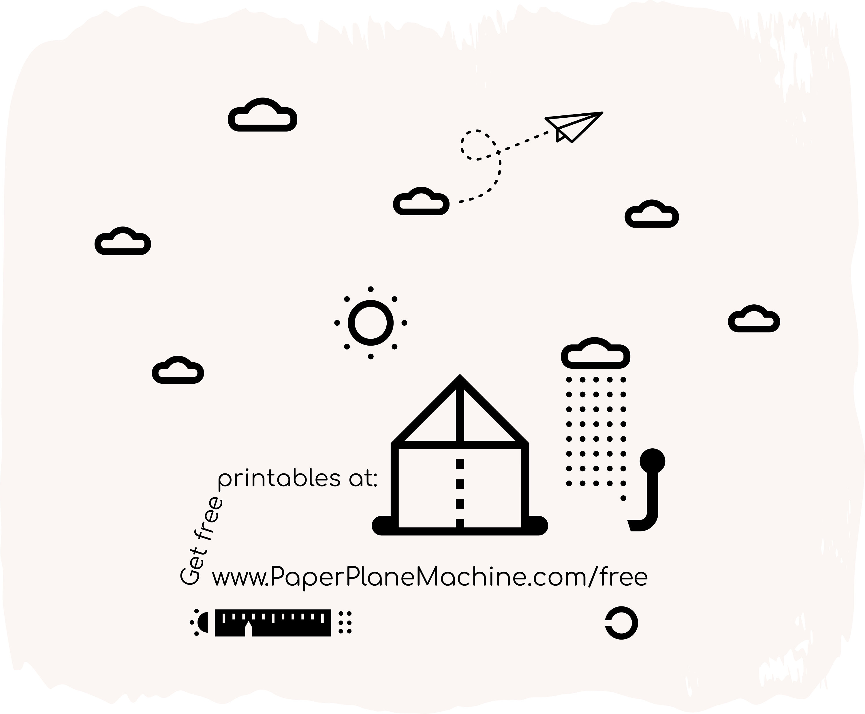 Mid Century Wall Art Set 6 Multi Canvas PRINTABLE Minimalist Monochrome