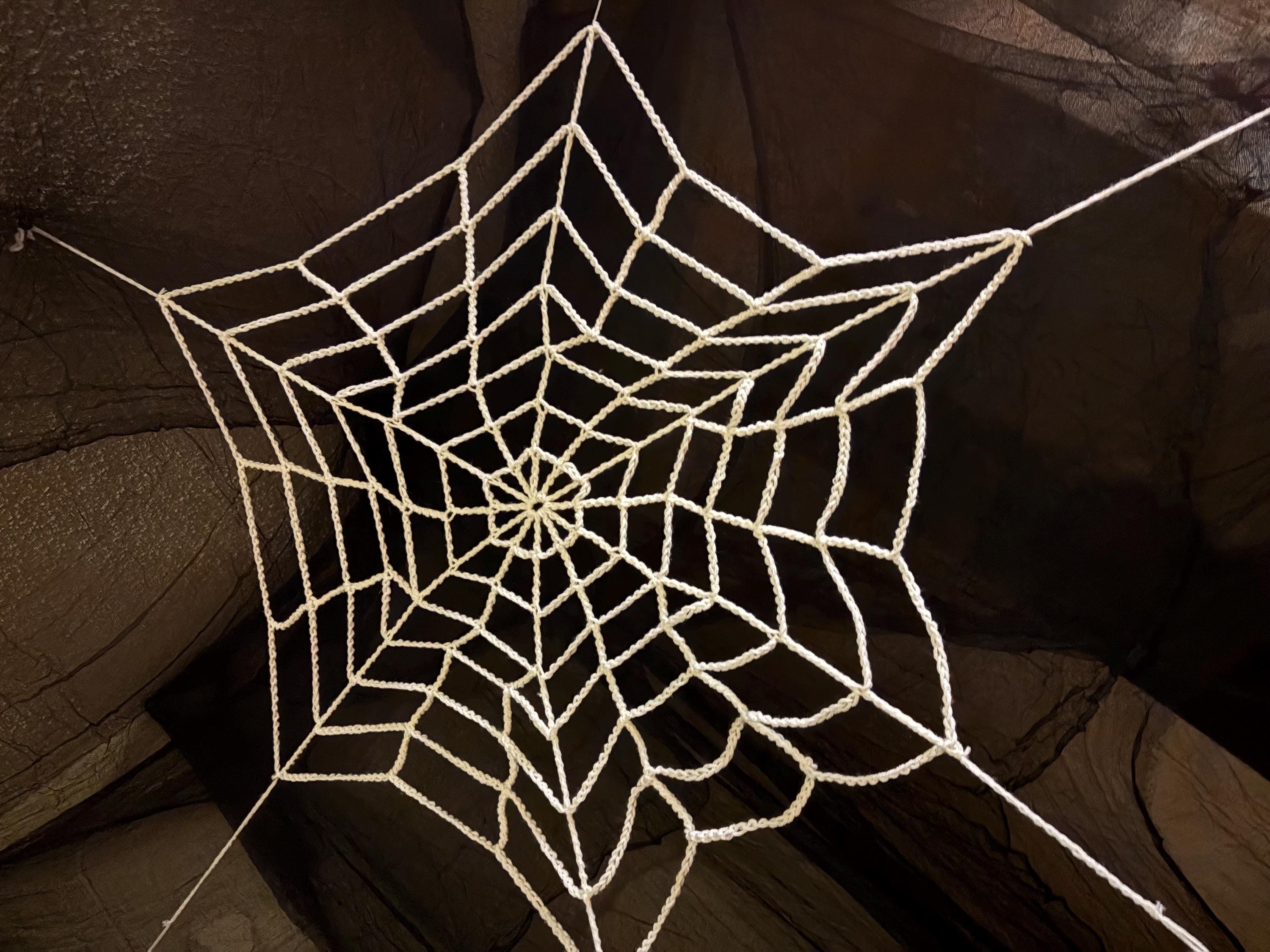 Spiderweb Home Decor | Witchy Aesthetic | Spider Web Crochet - Etsy