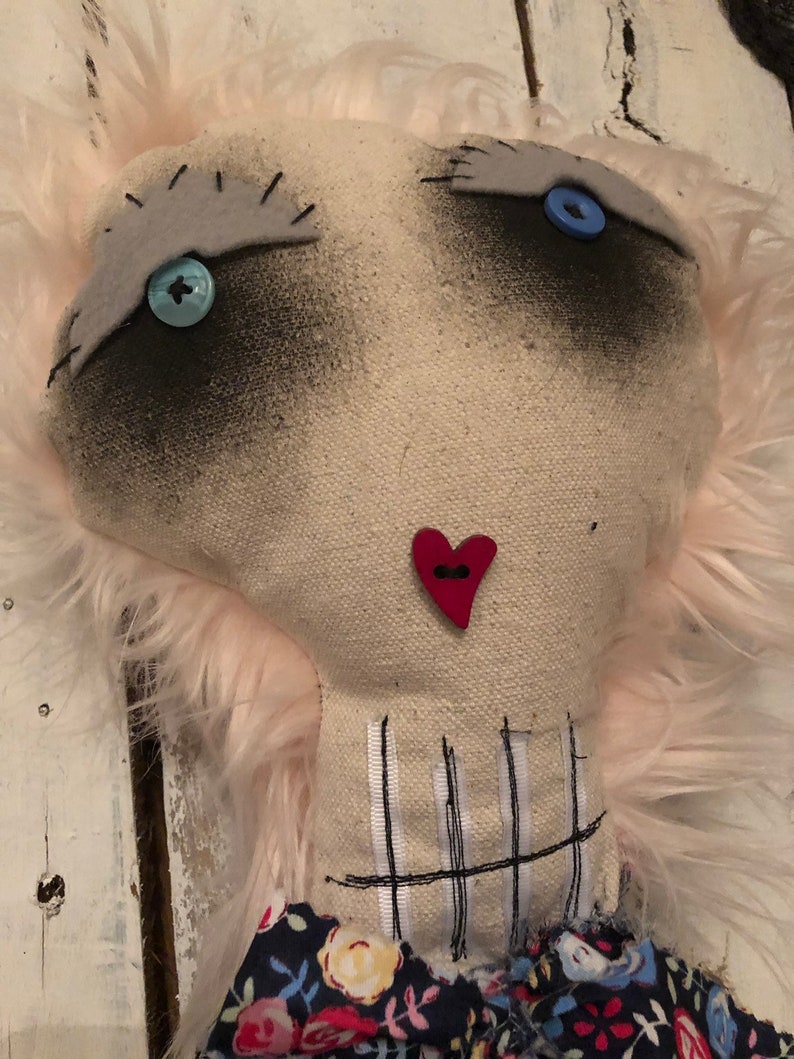 Creepy Doll Skull Doll Art Doll Sugar Skull Doll Goth Doll