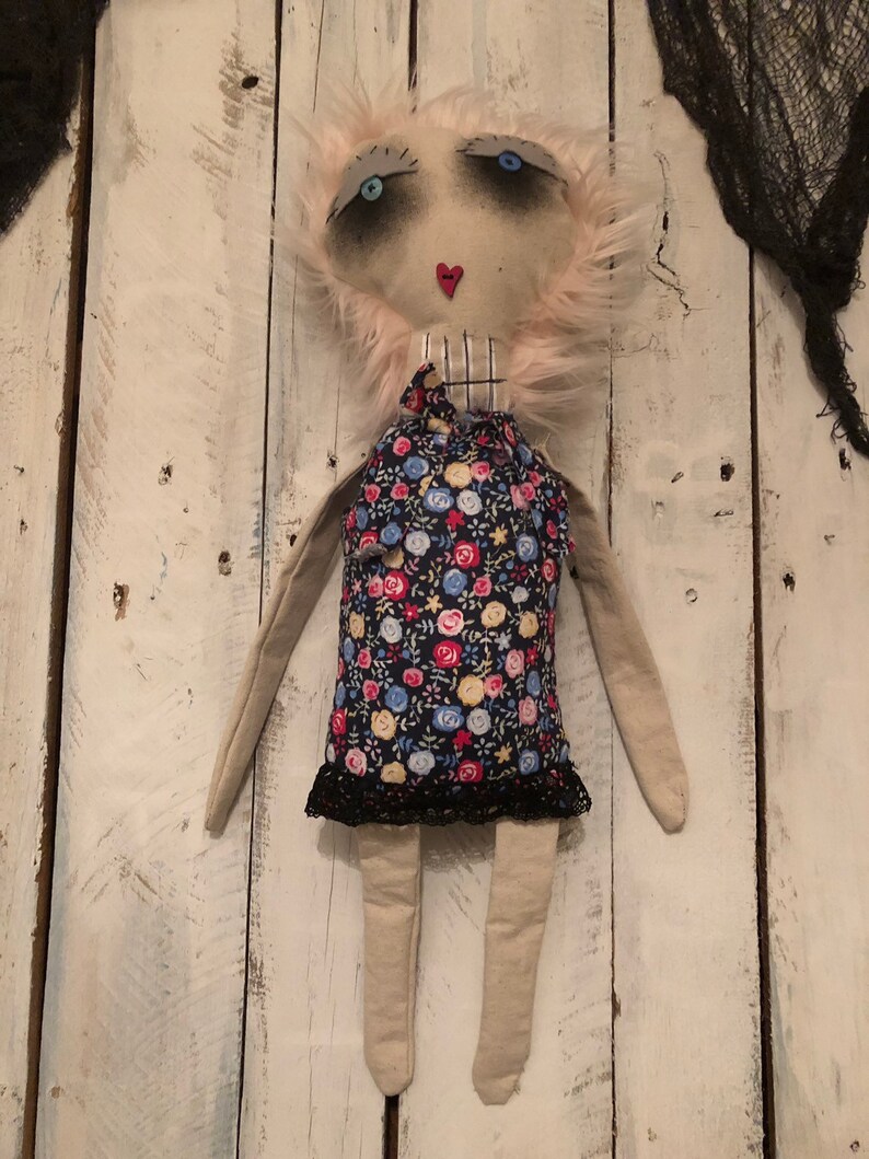 Creepy Doll Skull Doll Art Doll Sugar Skull Doll Goth Doll