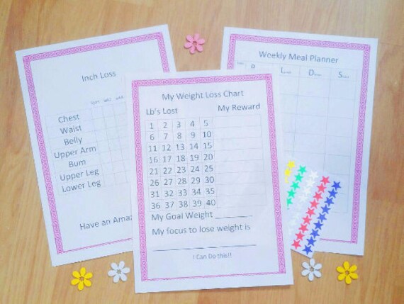 Weight Loss Reward Chart Template