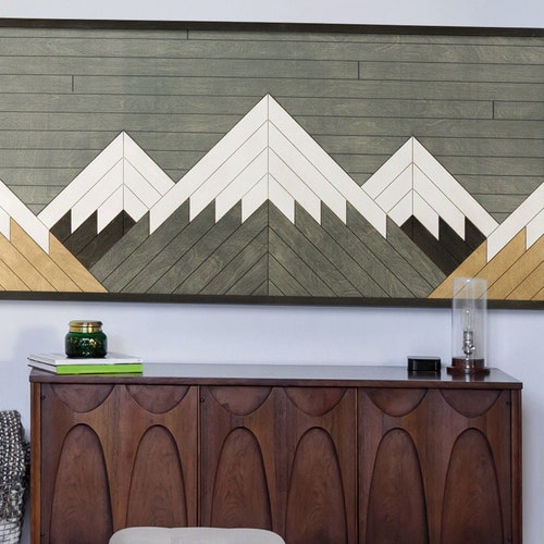 Blanca Peak Mountain Wall Art Rustic Wood Panel Wall Art Etsy