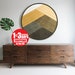 Round Wood Wall Hanging- Geometric Wood Wall Art- Geometric Wood Wall Art Panel- Wall Art 