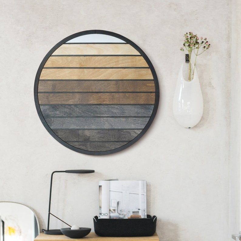 Modern Geometric Wood Wall Panel Living Room Wall Decor | Etsy