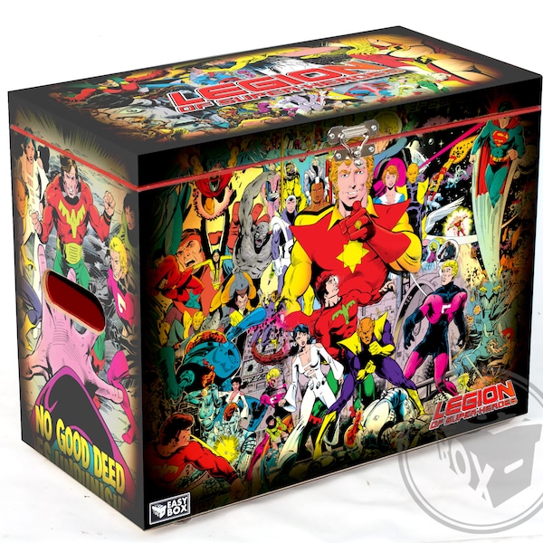 Legion of Super Heroes Vol. 03 - Large Comic Book Hard Box Chest MDF