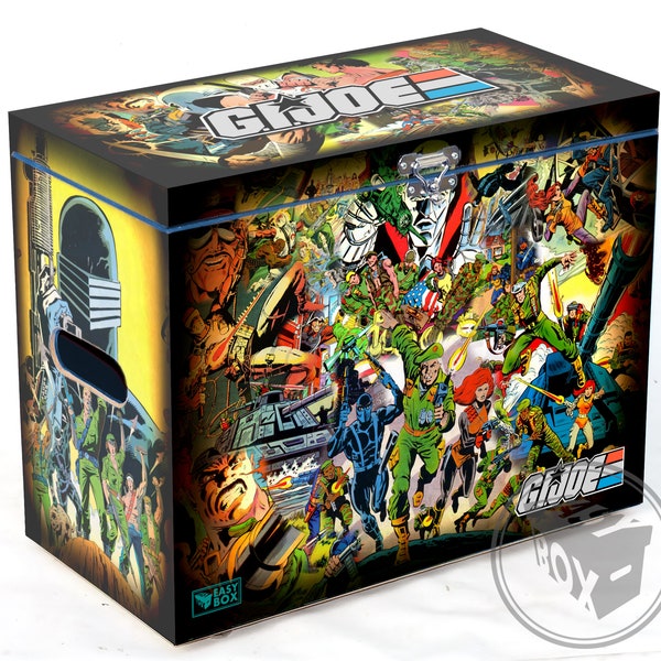 G.I. Joe 80's - Large Comic Book Hard Box Chest MDF