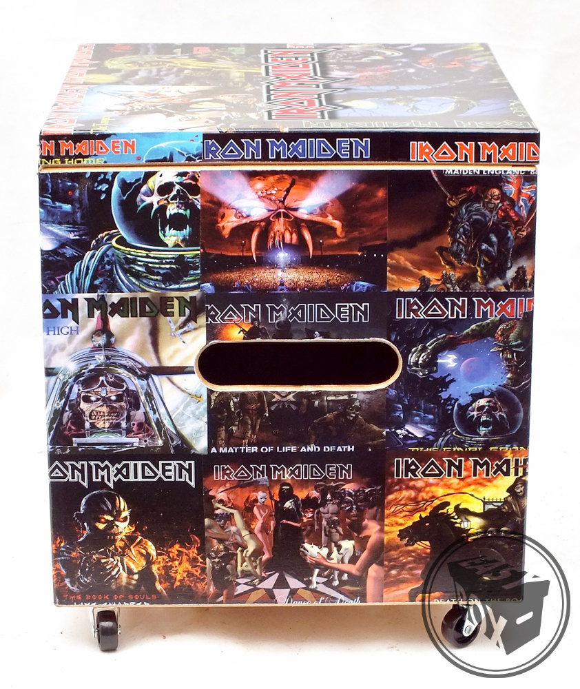 Iron Maiden - Large Disc Vinyl LP Hard Storage Box Chest MDF With