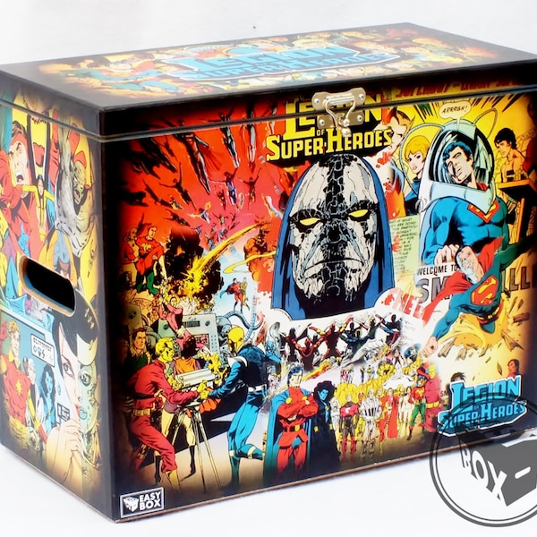 Legion of Super Heroes - Large Comic Book Hard Box Chest MDF