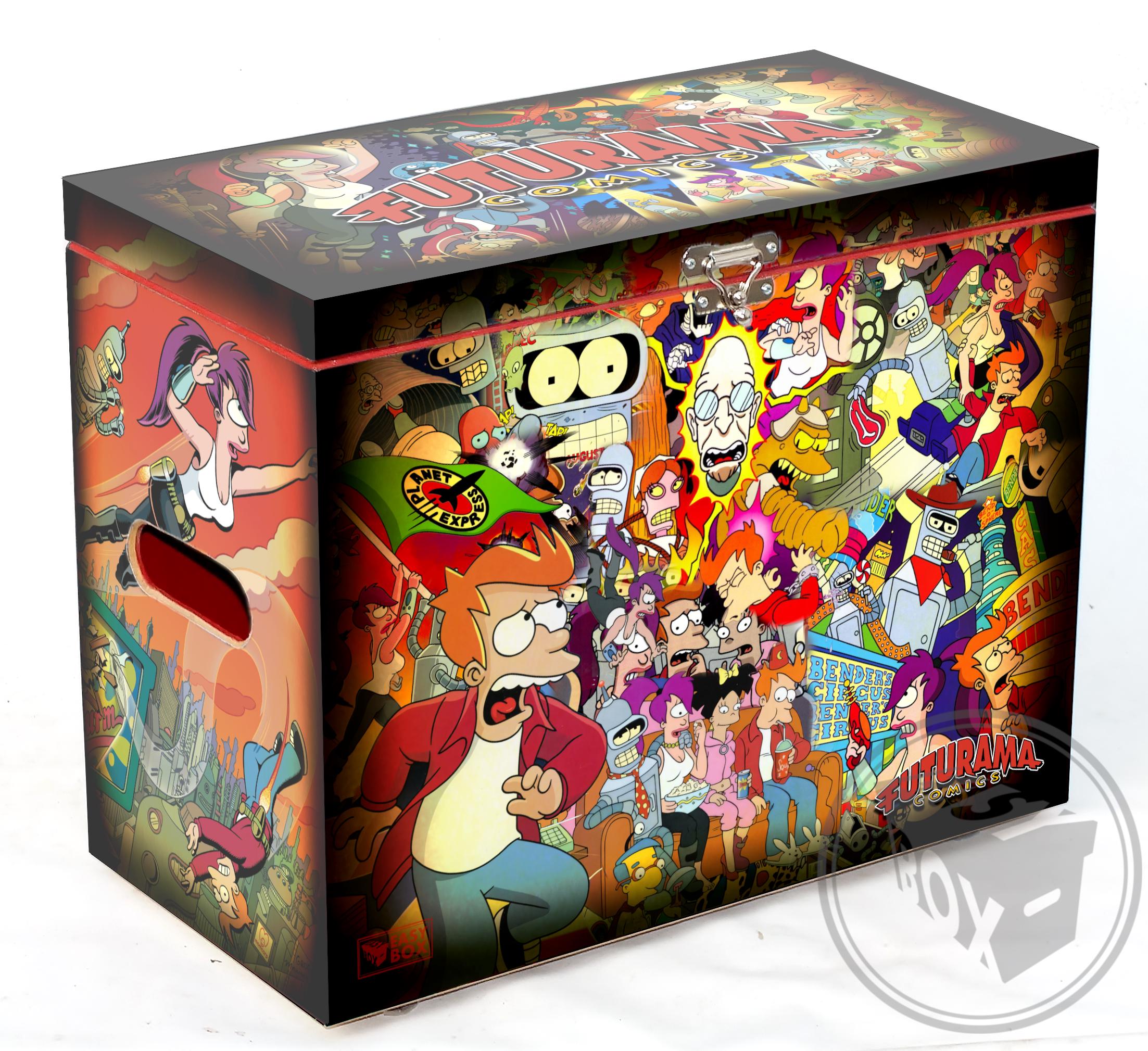 Futurama Comics - Large Comic Book Hard Box Chest MDF - Etsy