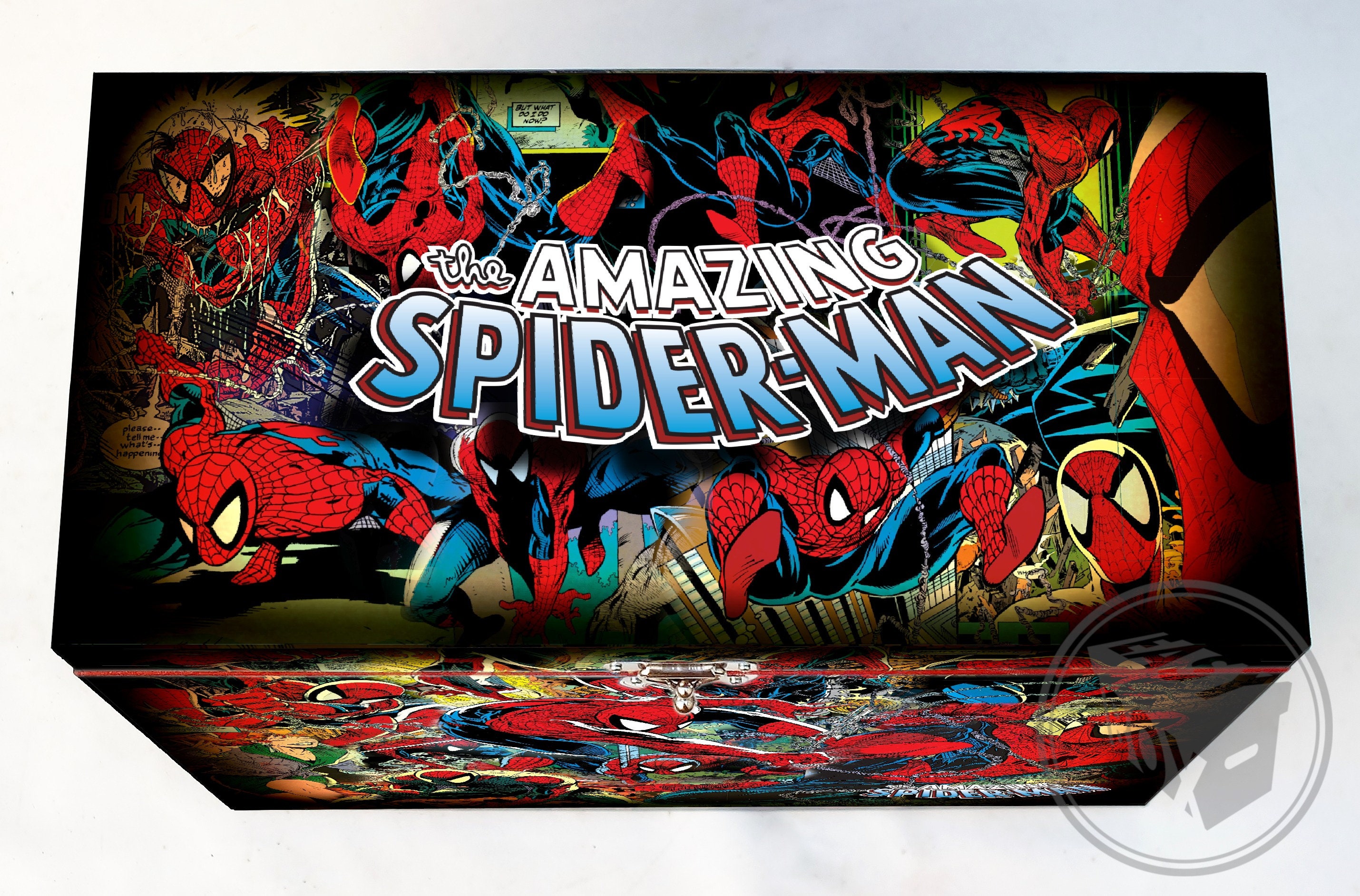 Spider Man 90's (todd Mcfarlane) - Large Comic Book Hard Box Chest