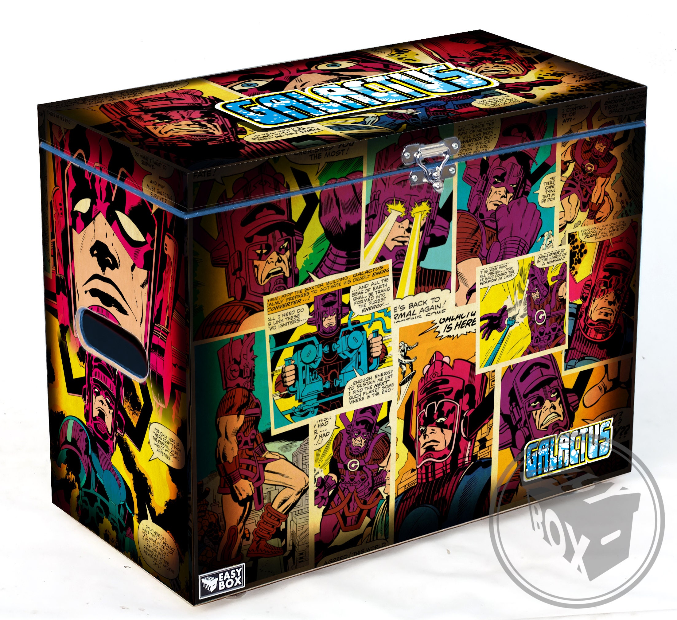 Large Comic Book Hard Box Chest MDF Galactus - Jack Kirby's Art - Etsy