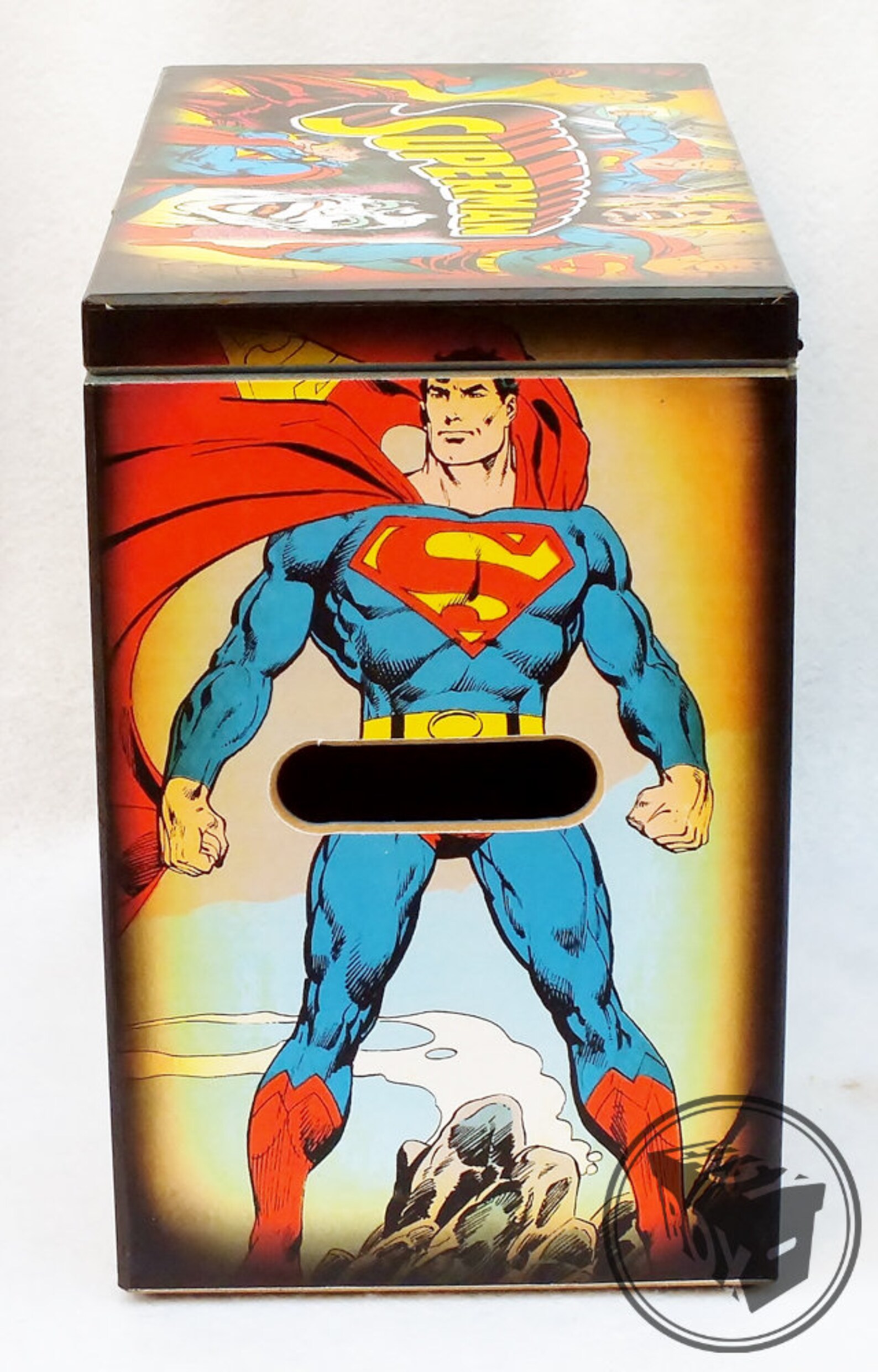 Superman by John Byrne Large Comic Book Hard Box Chest MDF Etsy