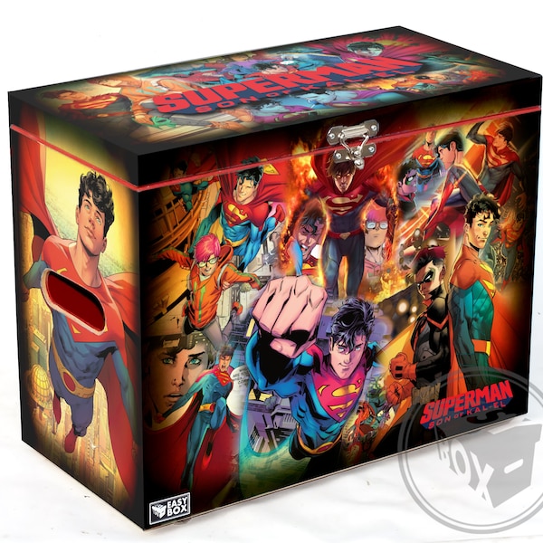 Superman Son Of Kal-El -  Large Comic Book Hard Box Chest MDF