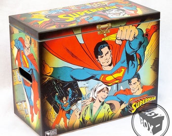 Superman by John Byrne - Large Comic Book Hard Box Chest MDF