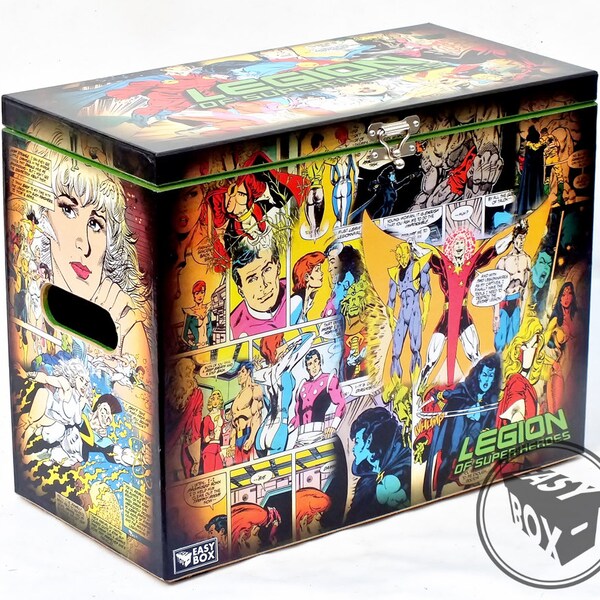 Legion of Super Heroes #1 -Large Comic Book Hard Box Chest MDF