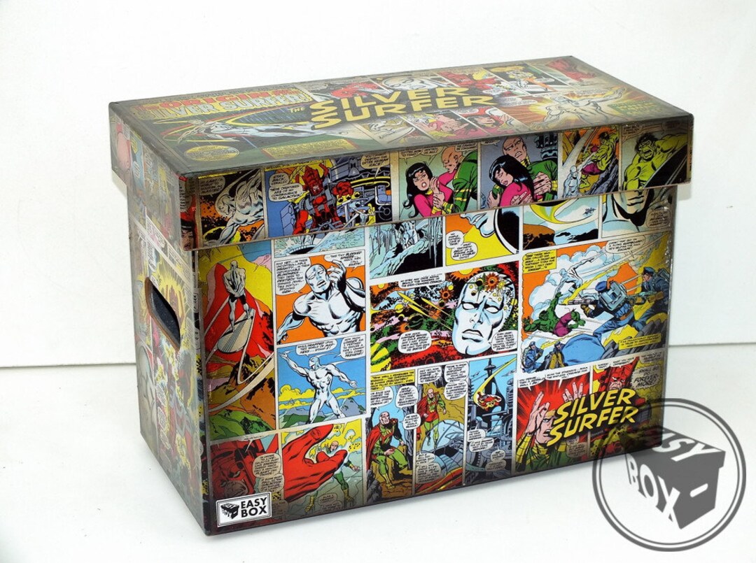 Large Comic Book Hard Box MDF Silver Surfer - Etsy