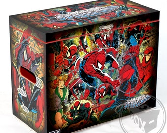 Spider-Man 90's (Todd McFarlane) - Baúl rígido de cómic grande de MDF