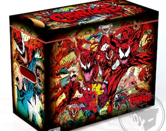 Carnage - Large Comic Book Hard Box Chest MDF
