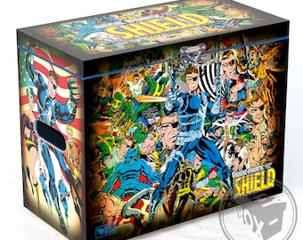 Nick Fury (by Jim Steranko) - Large Comic Book Hard Box Chest MDF