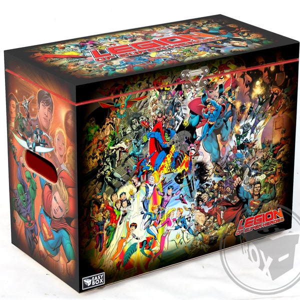 Legion of Super Heroes - Large Comic Book Hard Box Chest MDF