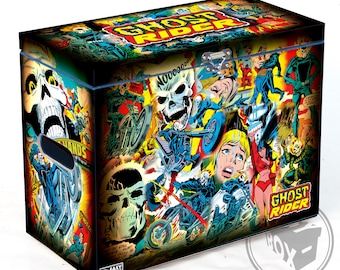 Ghost Rider - Classic - Large Comic Book Hard Box Chest MDF